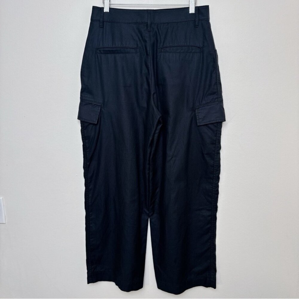 Banana Republic Womens 8 High Rise Cargo Wide Leg Black Painter Pant - Picture 14 of 14